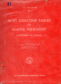 Sight Reduction Tables for Marine Navigation Latitudes 0'-15', Inclusive