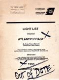 Light List Volume I Atlantic Coast