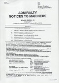 ADMIRALTY NOTICES TO MARINERS WEEKLY EDITION 16