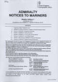 ADMIRALTY NOTICES TO MARINERS WEEKLY EDITION 7