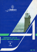 Admiralty List of Lights And Fog Signals Volume F 1998 (NP 79)