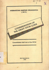Consideration of the Draft STCW Code