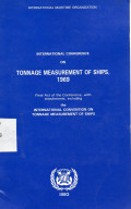 International Conference on Tonnage Measurement of Ships, 1969