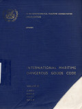 International Maritime Dangerous Goods Code Volume III : Class 6, Class 7, Class 8, Class 9