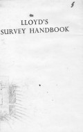 Lloyd's Survey Handbook