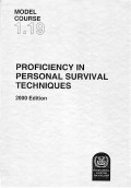 Model Course 1.19 : Proficiency in Personal Survival Techniques
