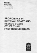 Model Course 1.23 : Proficiency in Survival Craft and Rescue Boats Other Than Fast Rescue Boats