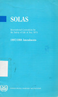 Solas : International Convention for the Safety of Life at Sea, 1974 ( 1997-1998 Amendments)