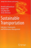 Sustainable Transportation: Indicators, Frameworks,and Performance Management