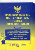 UU RI No.14 Tahun 2005 tentang Guru dan Dosen