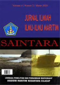 SAINTARA :Jurnal Ilmiah Ilmu-Ilmu Maritim Vol. 4, No. 2, Maret 2020