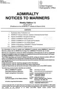 Admiralty Notices to Mariners Weekly Edition 14
