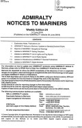 Admiralty Notices to Mariners Weekly Edition 24