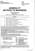 Admiralty Notices to Mariners Weekly Edition 26