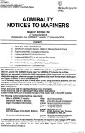 Admiralty Notices to Mariners Weekly Edition 39