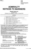 Admiralty Notices to Mariners Weekly Edition 43