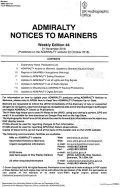 Admiralty Notices to Mariners Weekly Edition 44