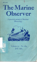 The Marine Observer : A Quarterly Journal of Maritime Meteorology Volume 55 No. 289