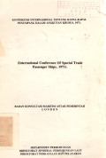 INTERNATIONAL CONFERENCE OF SPECIAL TRADE PASSENGER SHIPS, 1971