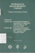 PETROLEUM MEASUREMENT TABLES Volume Correction Factors (Volume II)