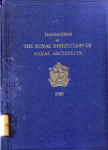 TRANSACTIONS OF THE ROYAL INSTITUTION OF NAVAL ARCHITECTS 1980 VOLUME 122