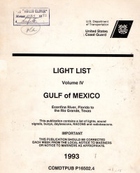 Light List Volume IV Gulf of Mexico