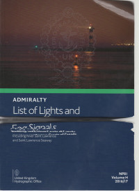 Admiralty List Of Lights And Fog Signals (NP81) : Volume H