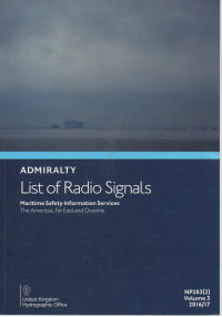 Admiralty List Of Radio Signals (NP283-2) : Volume 3