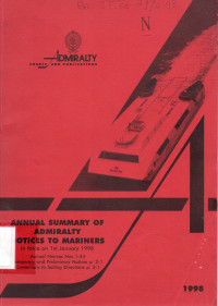 Annual Summary of Admiralty Notices to Mariners