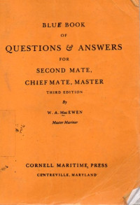 Blue Book of Questions & Answers for Second Mate