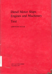 Diesel Motor Ships Engines and Machinery Text