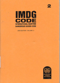 IMDG Code International Maritime Dangerous Goods Code Volume 2