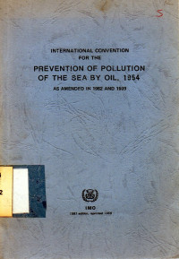International Convention for The Prevention of Pollution of The Sea by Oil, 1954