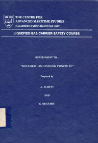 Liquefied Gas Carrier Safety Course Supplement to : Liquefied Gas Handling Principles