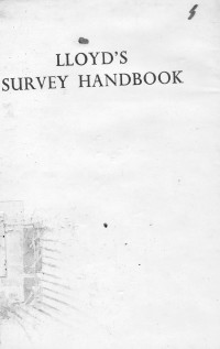 Lloyd's Survey Handbook
