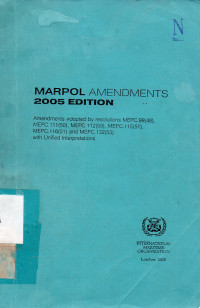 Marpol Amendments 2005 Edition