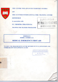 Medical Emergency First Aid Module D : Model Course 1.14