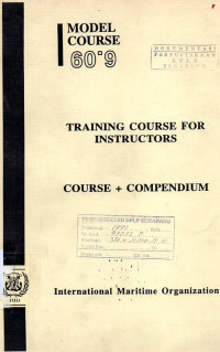 Training Course for Instructors Course+Compendium : Model Course 60.9