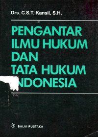 Pengantar Ilmu Hukum dan Tata Hukum Indonesia