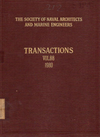 The Society of Naval Architects and Marine Engineers Transactions Vol 88