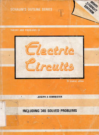 Theory and problems of electric circuits