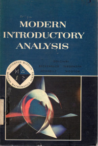 Modern Introductory Analysis