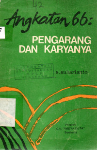 Angkatan 66 Pengarang dan Karyanya