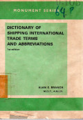 Dictionary of Shipping International Trade Terms and Abbresviations