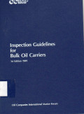 Inspection Guidelines for Bulk Oil Carriers