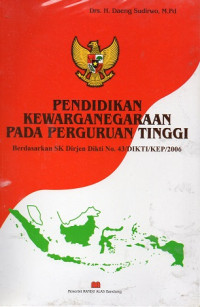 Pendidikan Kewarganegaraan Pada Perguruan Tinggi