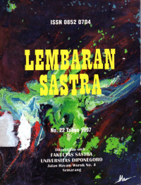 Lembaran Sastra No 22 Tahun 1997