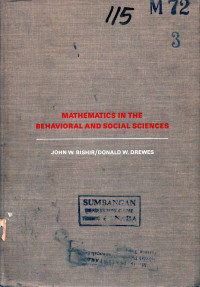 Mathematics In The Behavioral and Social Sciences