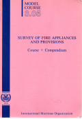 Model Course 3.05 : Survey of Fire  Appliances and Provisions