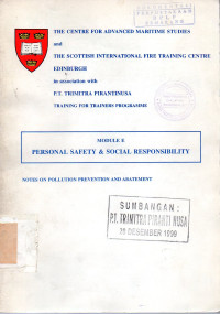 Modul E Personal Safety & Social Responbility